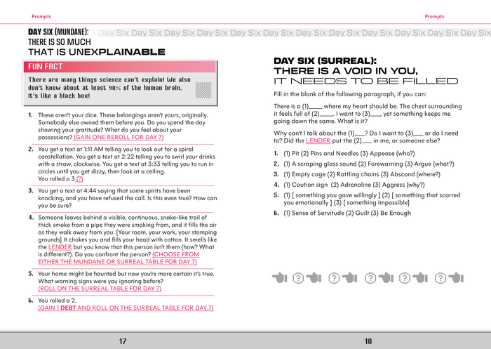 8th Day of the Week game booklet 5