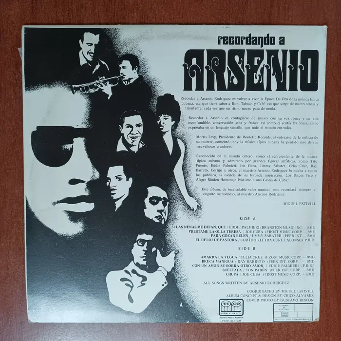 Various Artists – Recordando a Arsenio album art 2