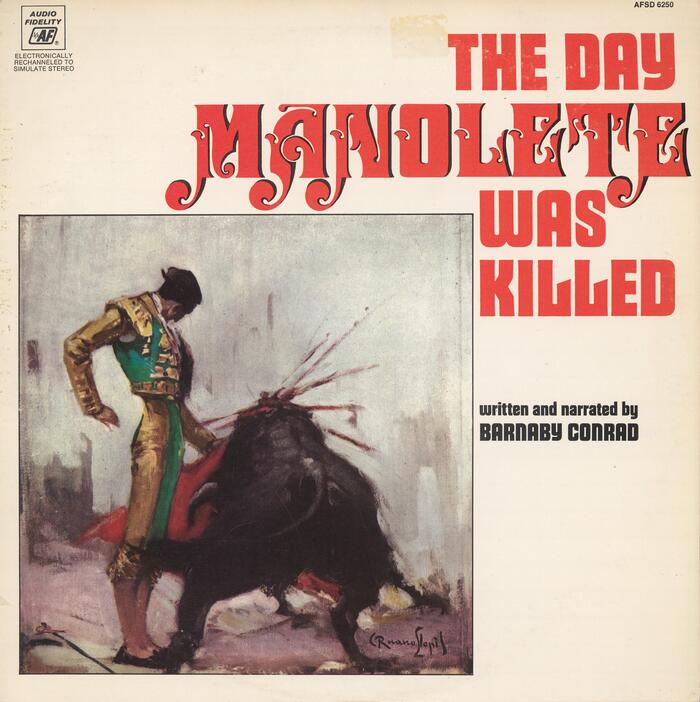 Barnaby Conrad – The Day Manolete Was Killed album art 1