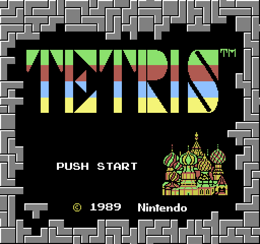 Tetris Nintendo Entertainment System Fonts In Use