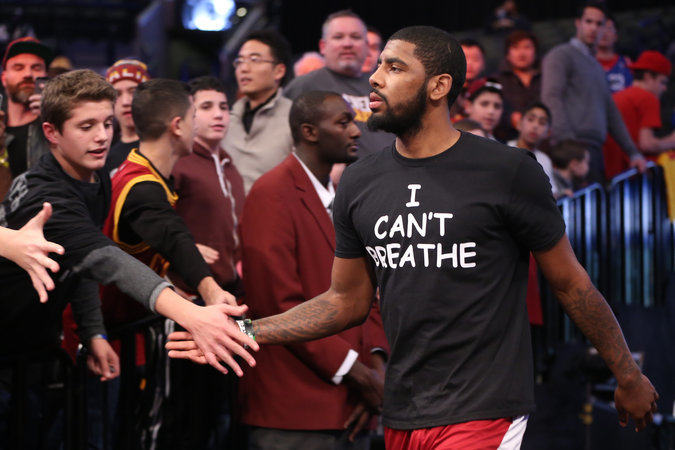 “I Can’t Breathe” NBA player protest shirts 1