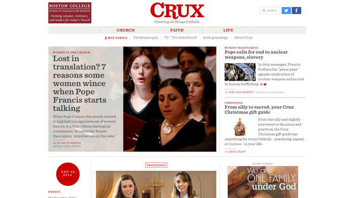 Crux: Covering all things Catholic 2