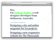 Anthony Kolber website