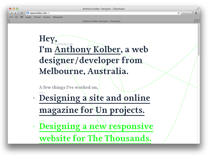 Anthony Kolber website 3