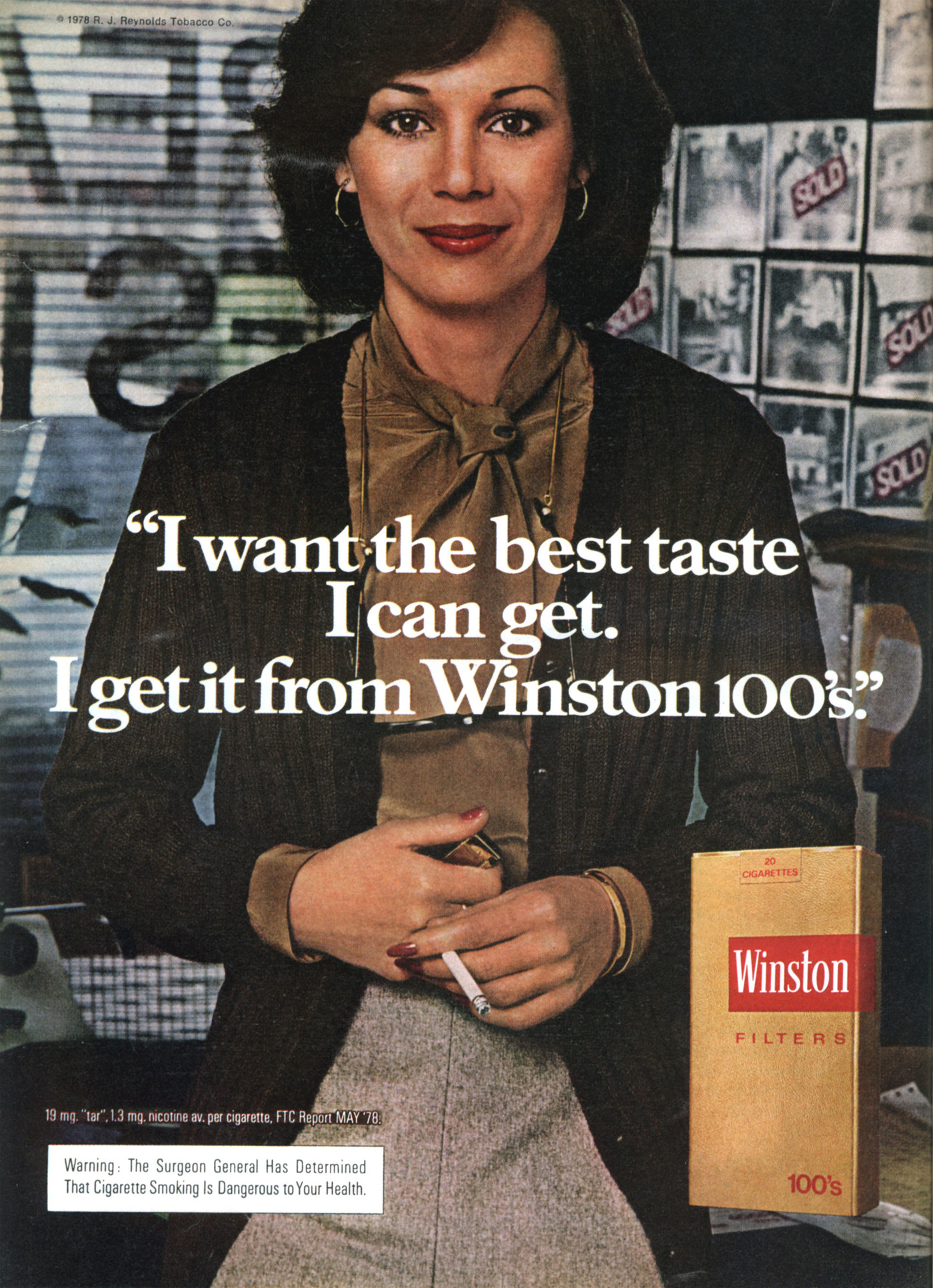 Winston Cigarettes Ads 1970s Fonts In Use