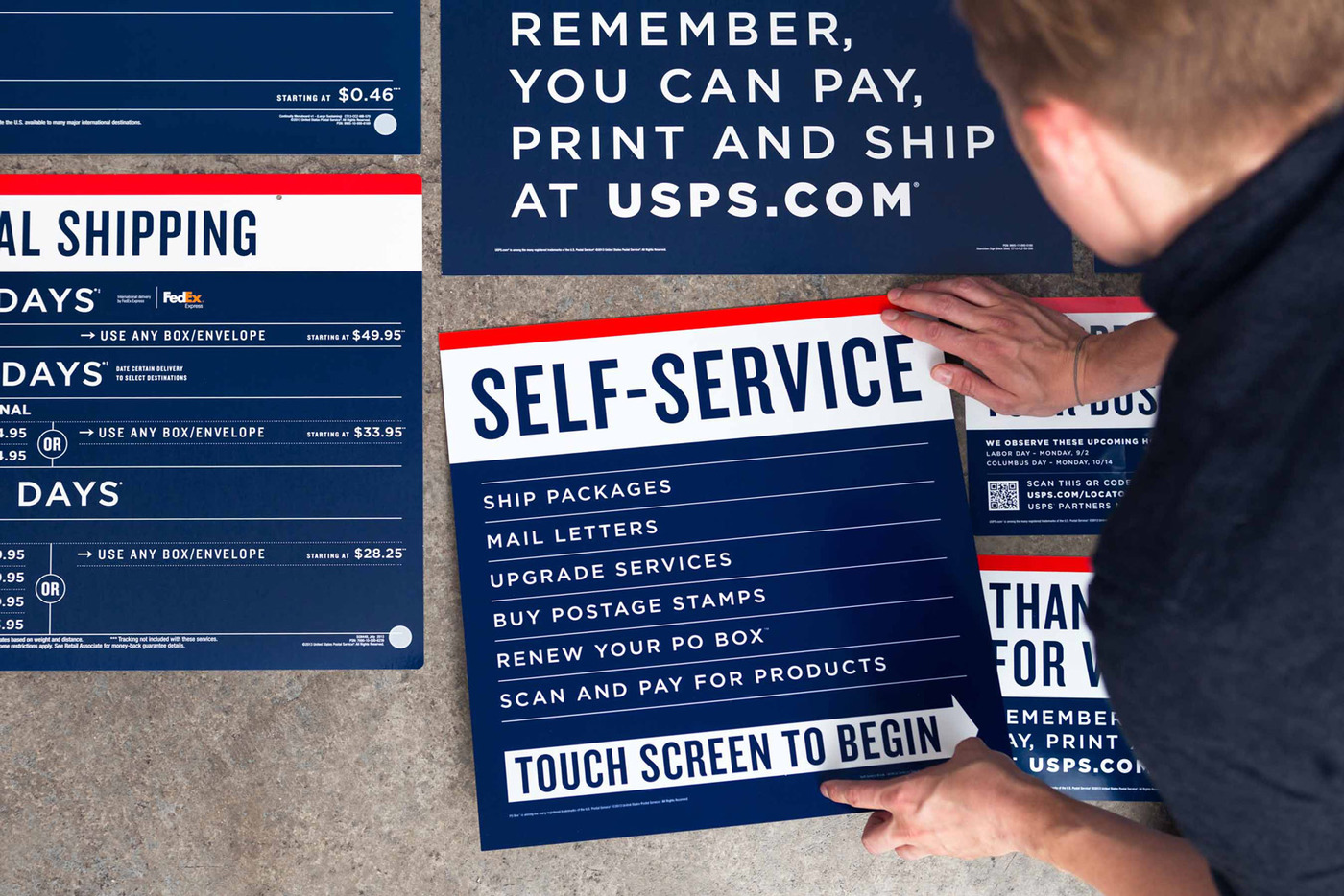 Day use. USPS font download.