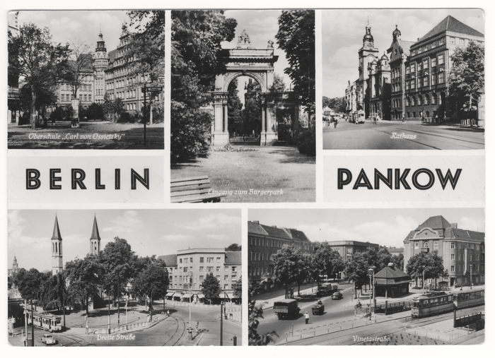 Berlin Pankow tourism postcard