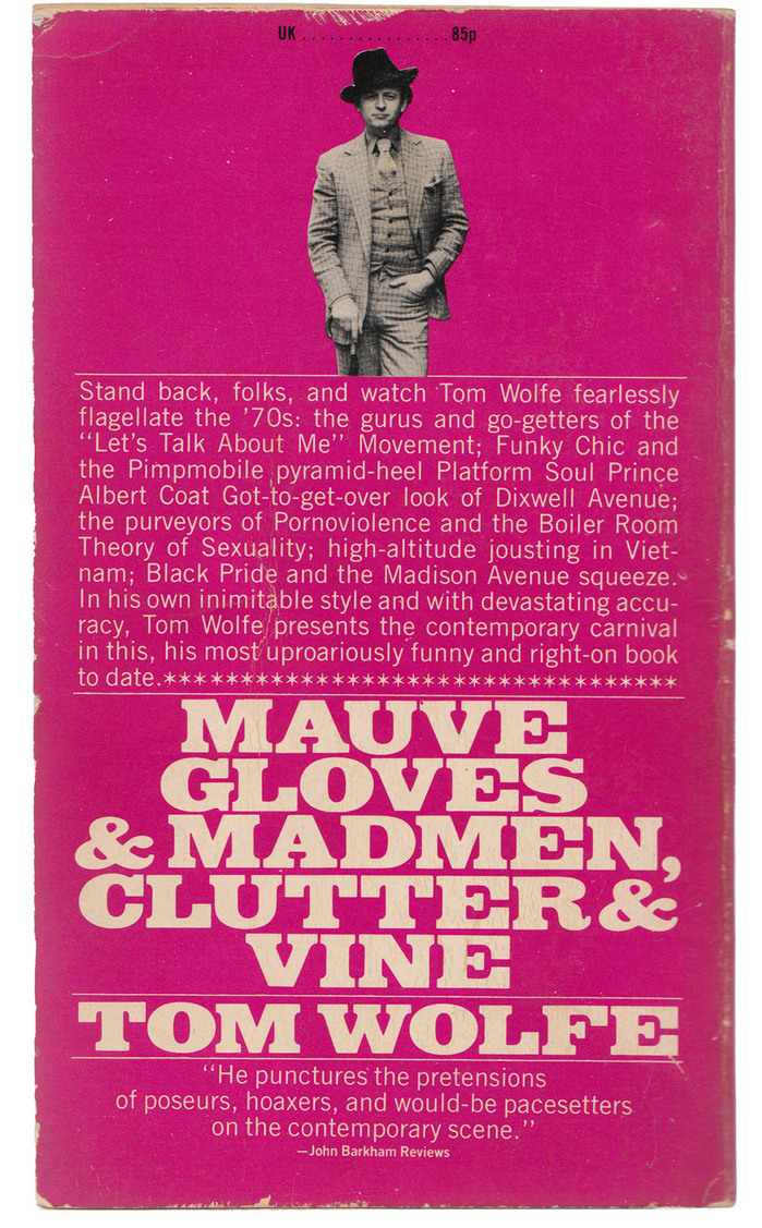 Mauve Gloves &amp; Madmen, Clutter &amp; Vine by Tom Wolfe (Corgi) 2