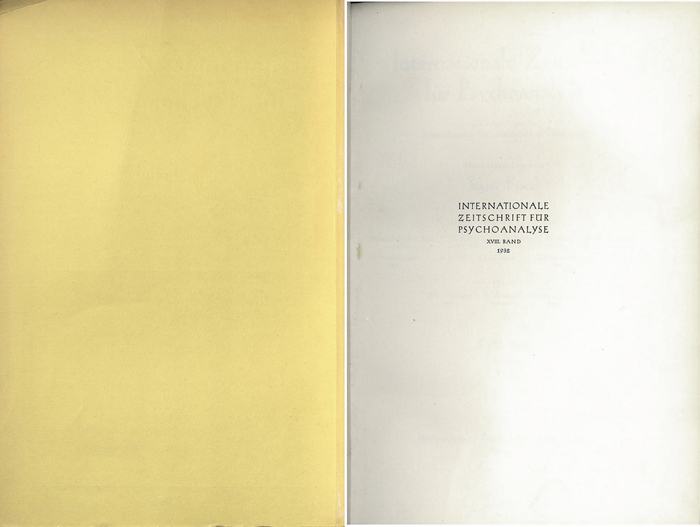 Vol. XVIII, no. 1, 1932, half-title page