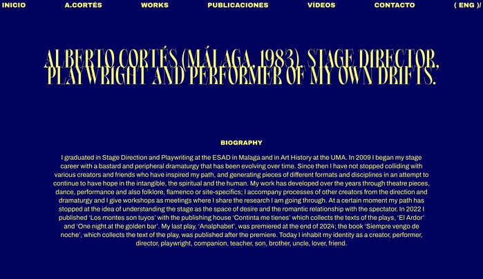 Alberto Cortés identity and website 7