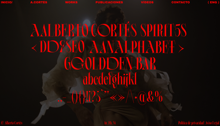 Alberto Cortés identity and website 8
