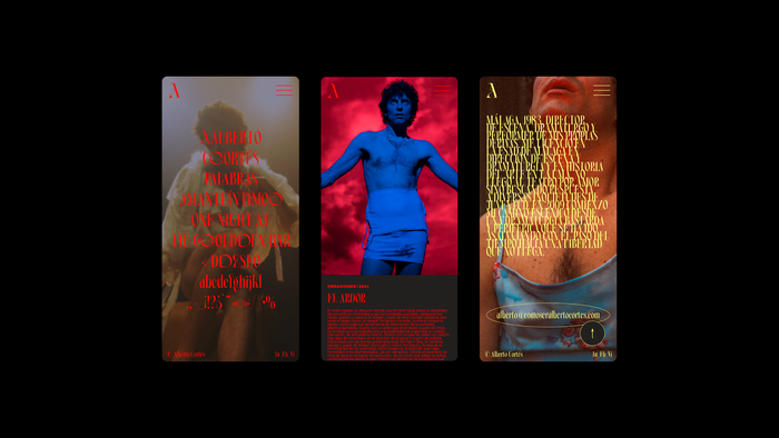 Alberto Cortés identity and website 2