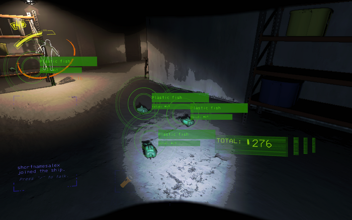 Players could scan multiple objects, which reveals a rough estimate of the total value of those objects