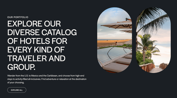 AIC Hotel Group website 2