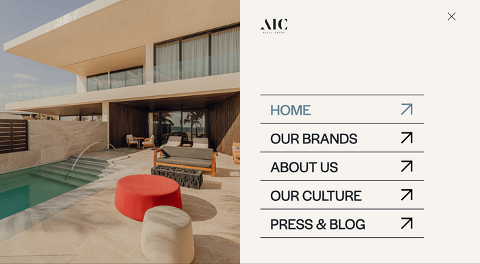 AIC Hotel Group website 5