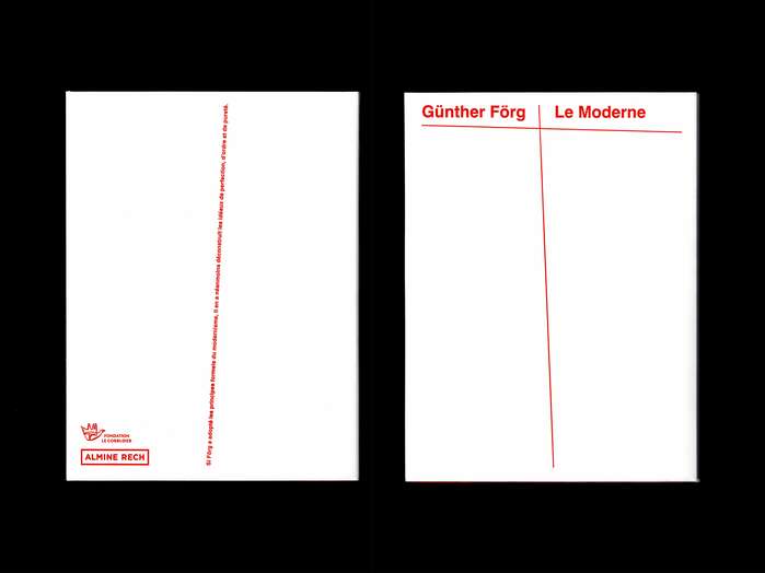 Günther Förg. Le Moderne 1
