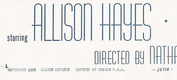 Detail from the credits