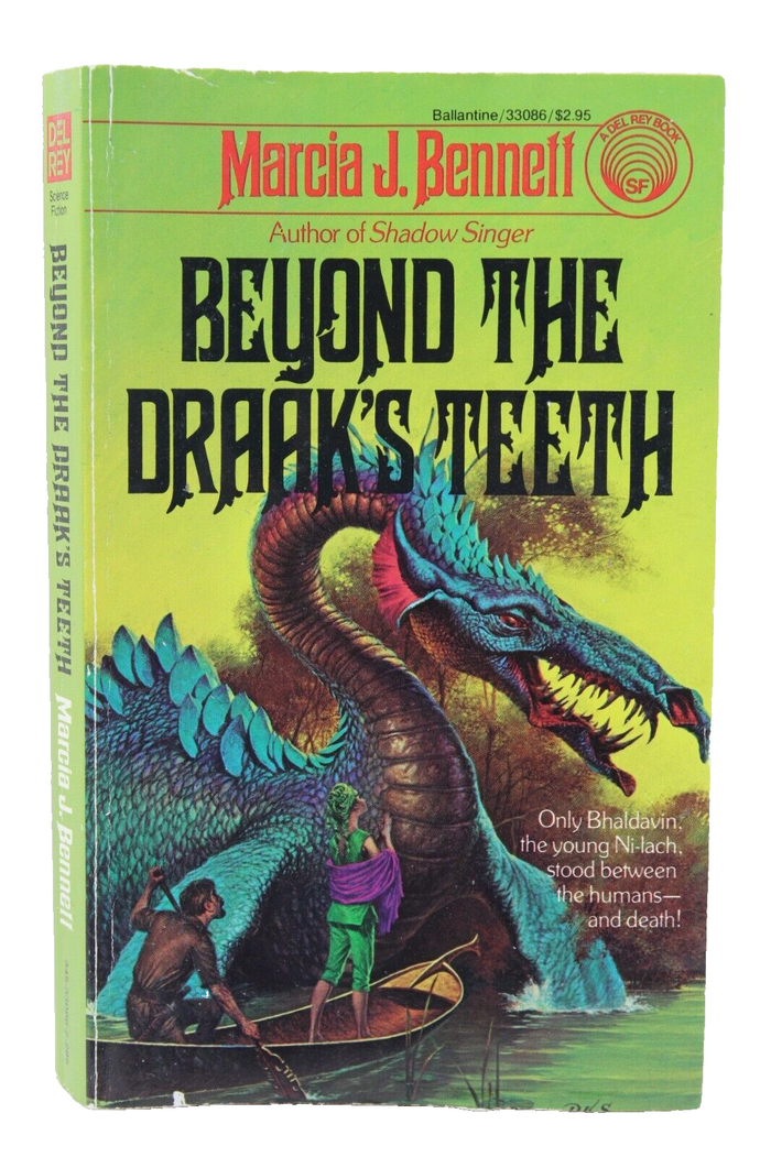 Beyond the Draak’s Teeth, front cover. The cover art is by Darrell K. Sweet.
