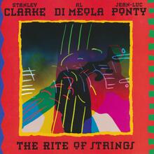 Stanley Clarke, Al Di Meola, Jean-Luc Ponty – <cite>The Rite of Strings</cite> album art