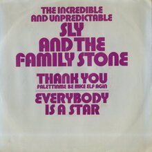 Sly &amp; The Family Stone – “Thank You” / “Everybody Is a Star” single cover