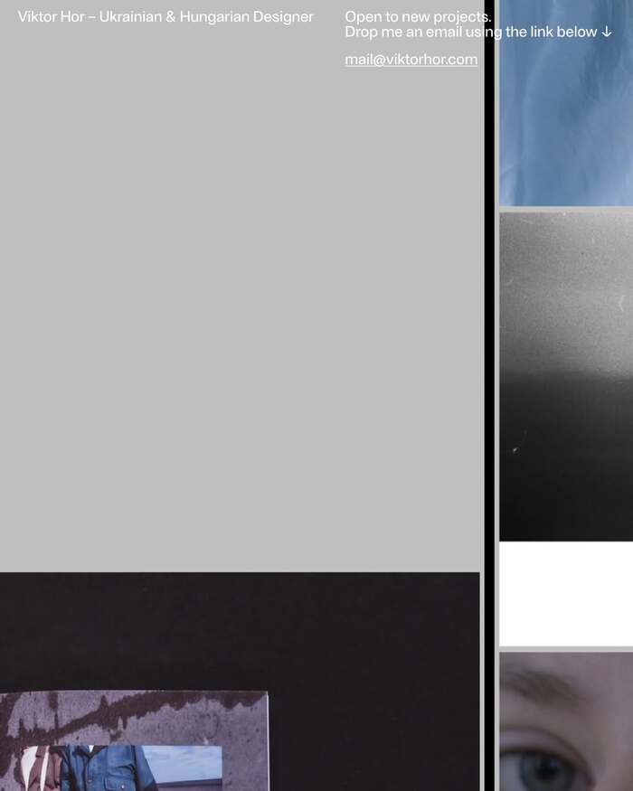 Viktor Hor portfolio website 1