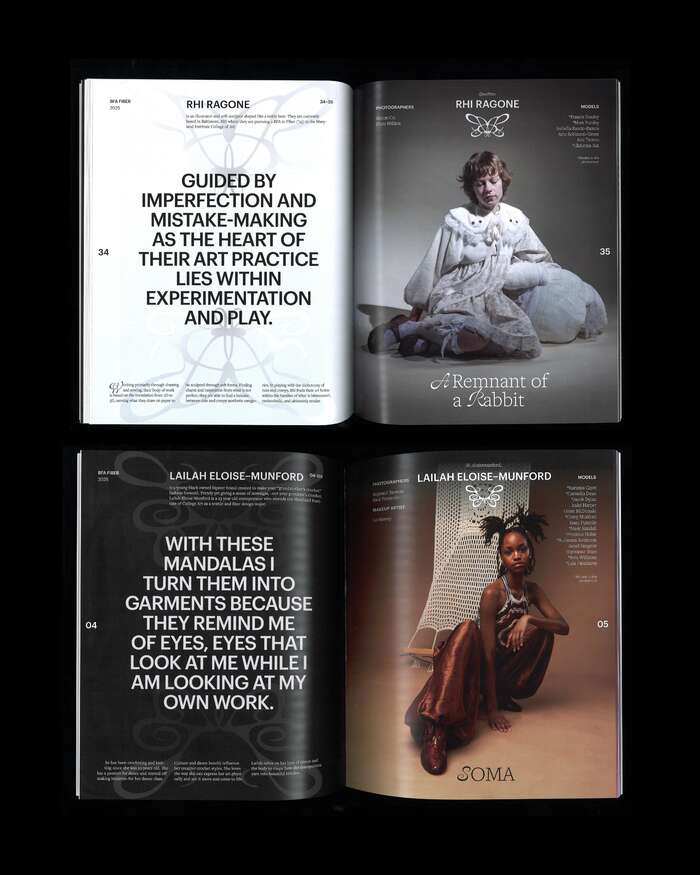 Fashion Designers: (Top) Rhi Ragone, (Bottom) Lailah Eloise-Munford

Photography: (Top) Simon Cai, Elora Millien, (Bottom) Reginald Ransom, Raul Fernando