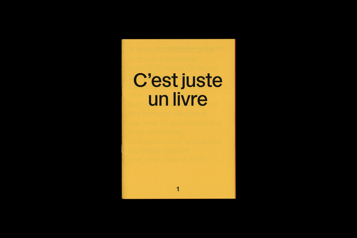 C’est juste un livre 1