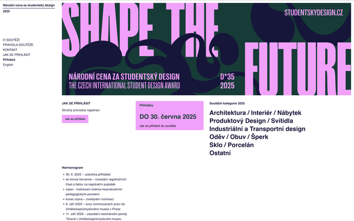 Czech International Student Design Award 2025 2