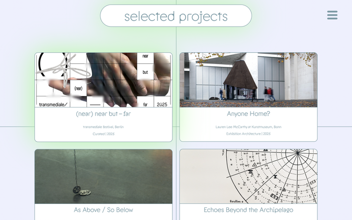 Ben Evans James portfolio website 2