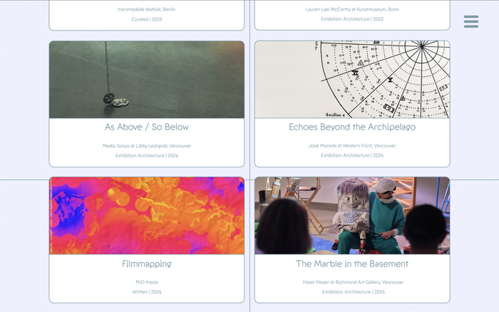 Ben Evans James portfolio website 3