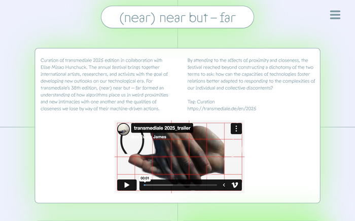 Ben Evans James portfolio website 5