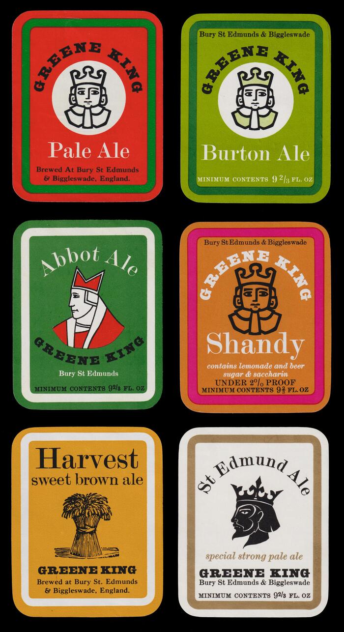 Greene King beer labels