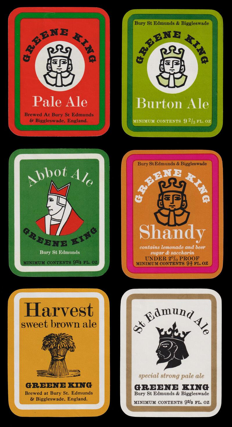 Greene King beer labels