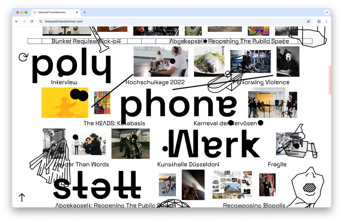 Interpret*innenkammer visual identity and website 5