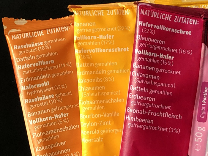 Ingredient lists can have nice typography, too!