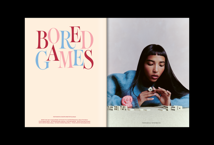 “Bored Games” lettering by Douglas Hayes