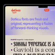 Dotless Type identity and website