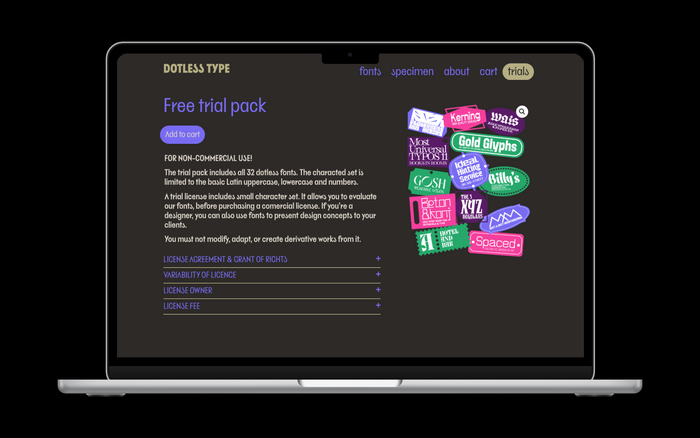 Dotless Type identity and website 4