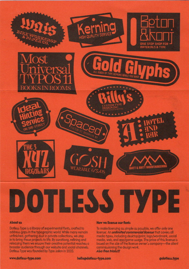 Dotless Type identity and website 5