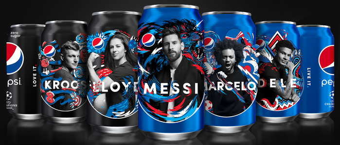 Pepsi also extended its “Love It. Live It.” campaign to a series of limited-edition cans, distributed in over sixty countries.