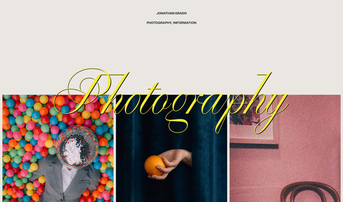 Jonathan Grado website 2