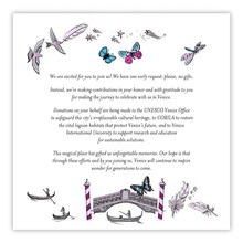 Wedding invitation of Jeff Bezos and Lauren Sanchez