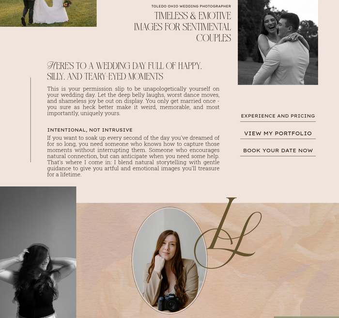 Laura Skebba Photography website 1