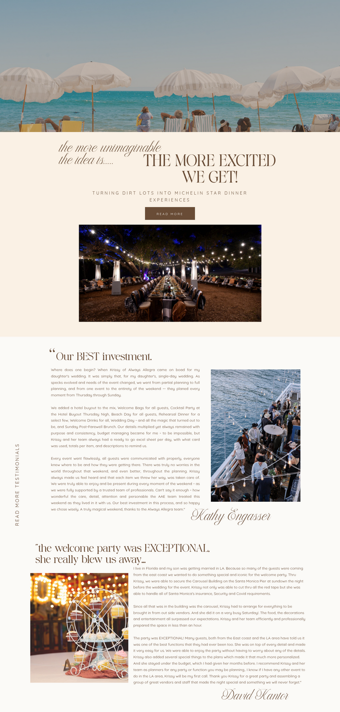 Always Allegra website 4