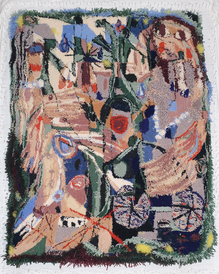 One of the artworks shown in the glasshouse