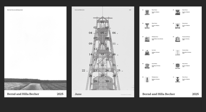 Bernd and Hilla Becher calendar 2