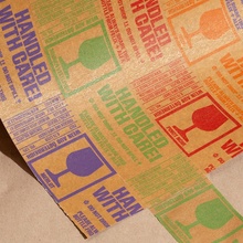 “Handled with care!” wine labels