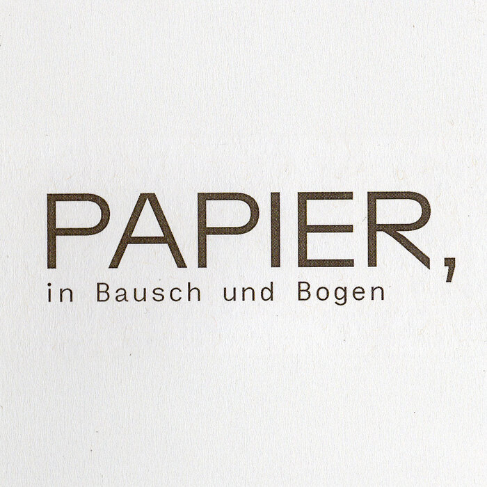 PAPIER, in Bausch und Bogen exhibition at Turm&nbsp;9&nbsp;– Stadtmuseum&nbsp;Leonding 1