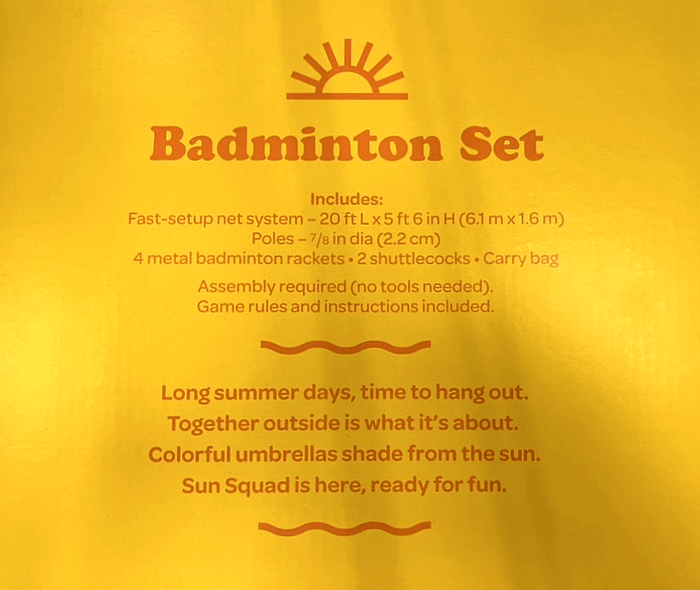 Omnes is also used for the rhymes that are printed on the yellow bottom side of each packaging design:




Long summer days, time to hang out.

Together outside is what it’s about.

Colorful umbrellas shade from the sun.

Sun Squad is here, ready for fun.