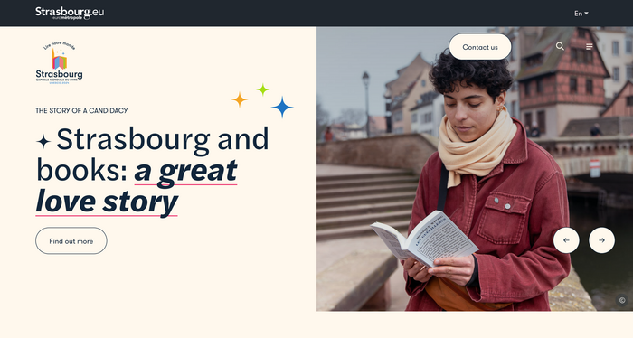 Strasbourg World Book Capital website 1